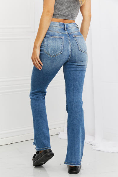 Iris High Waisted Flare Jeans - Risen