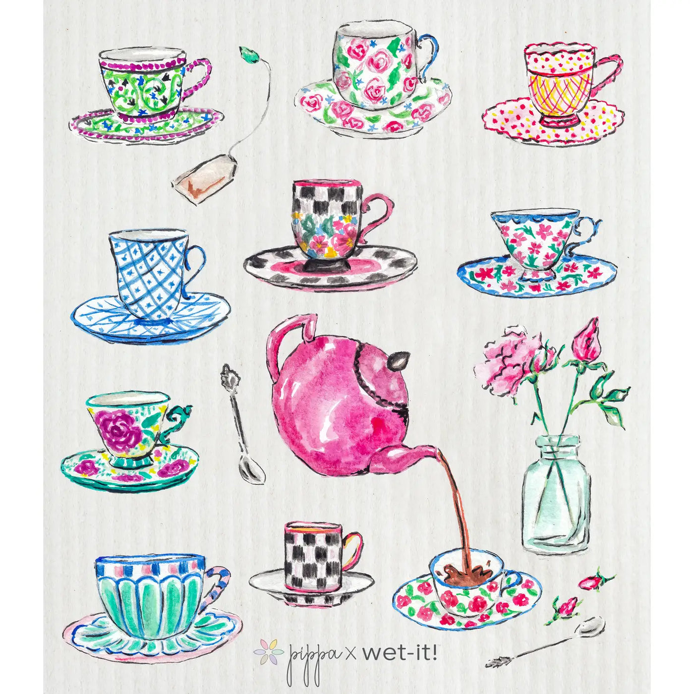Teatime Pippa Collection Swedish Cloth