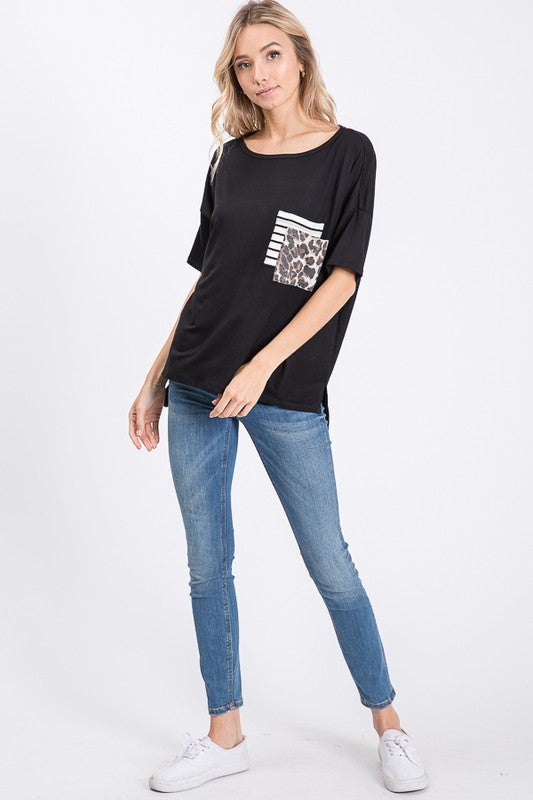 Double Trouble Short Sleeve Top