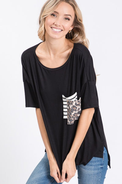 Double Trouble Short Sleeve Top