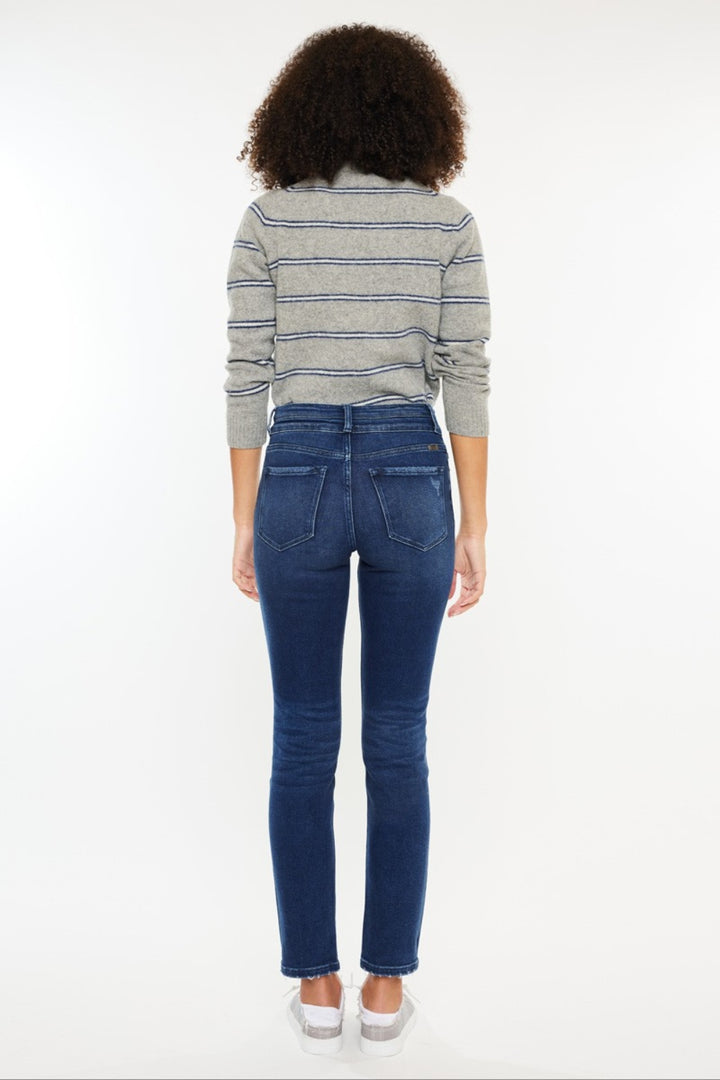 Jasmine High Rise Slim Straight Jeans Kancan