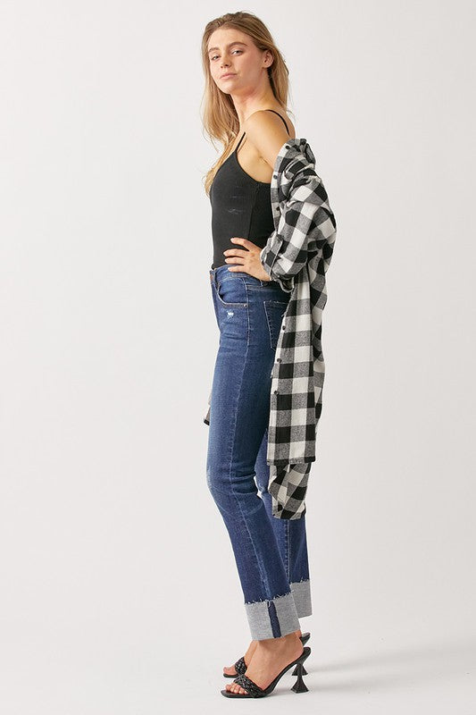 Rubie Buffalo Check Long Shacket - Dress