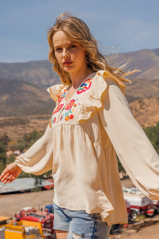 Maria Embroidered Blouse