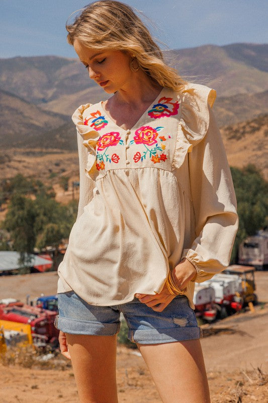 Maria Embroidered Blouse