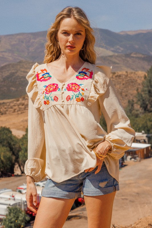 Maria Embroidered Blouse