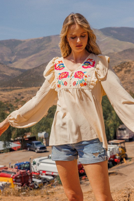 Maria Embroidered Blouse