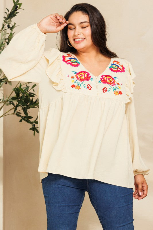 Maria Embroidered Blouse