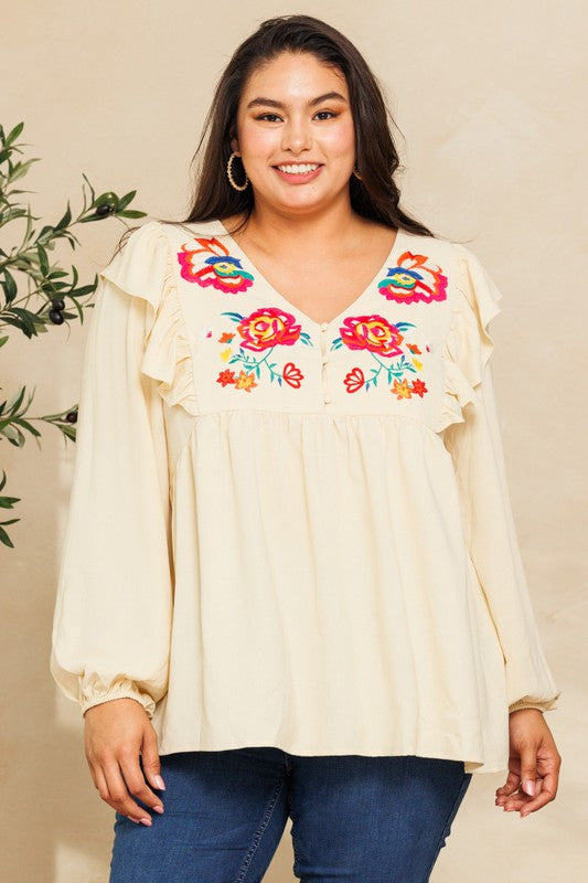 Maria Embroidered Blouse