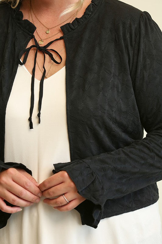 Chantilly Cardigan w/Ruffle