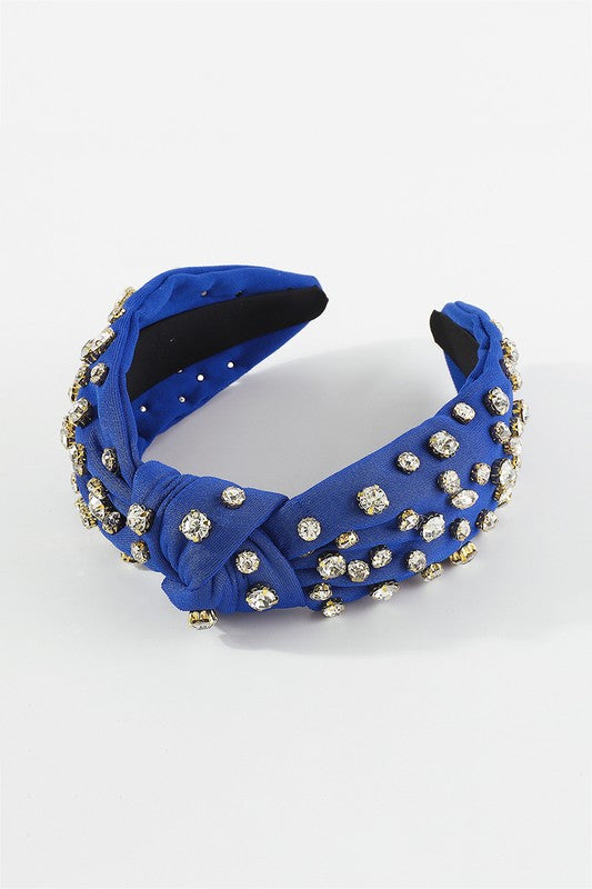 Jamie Rhinestone Top Knot Headband