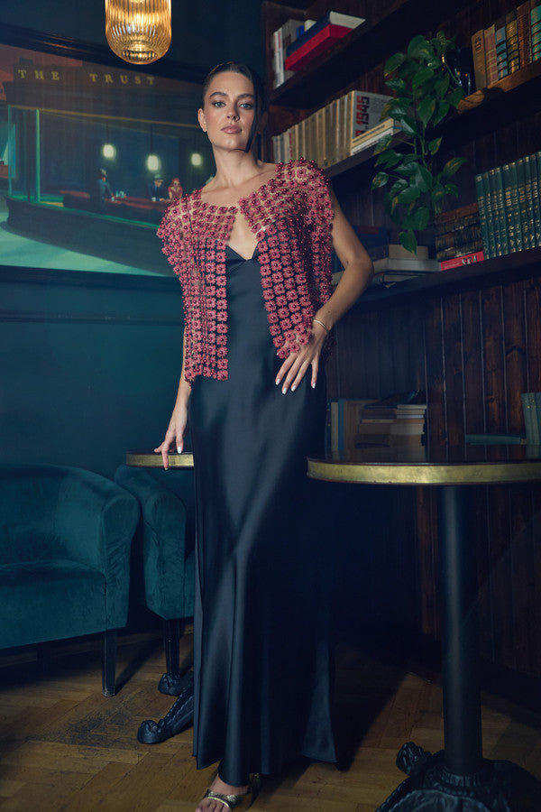 Floral Shell Pearl Capelet - SACCHI