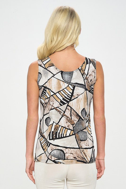 Geo Sleeveless Tank