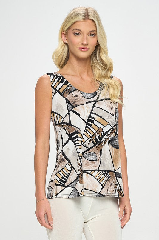 Geo Sleeveless Tank