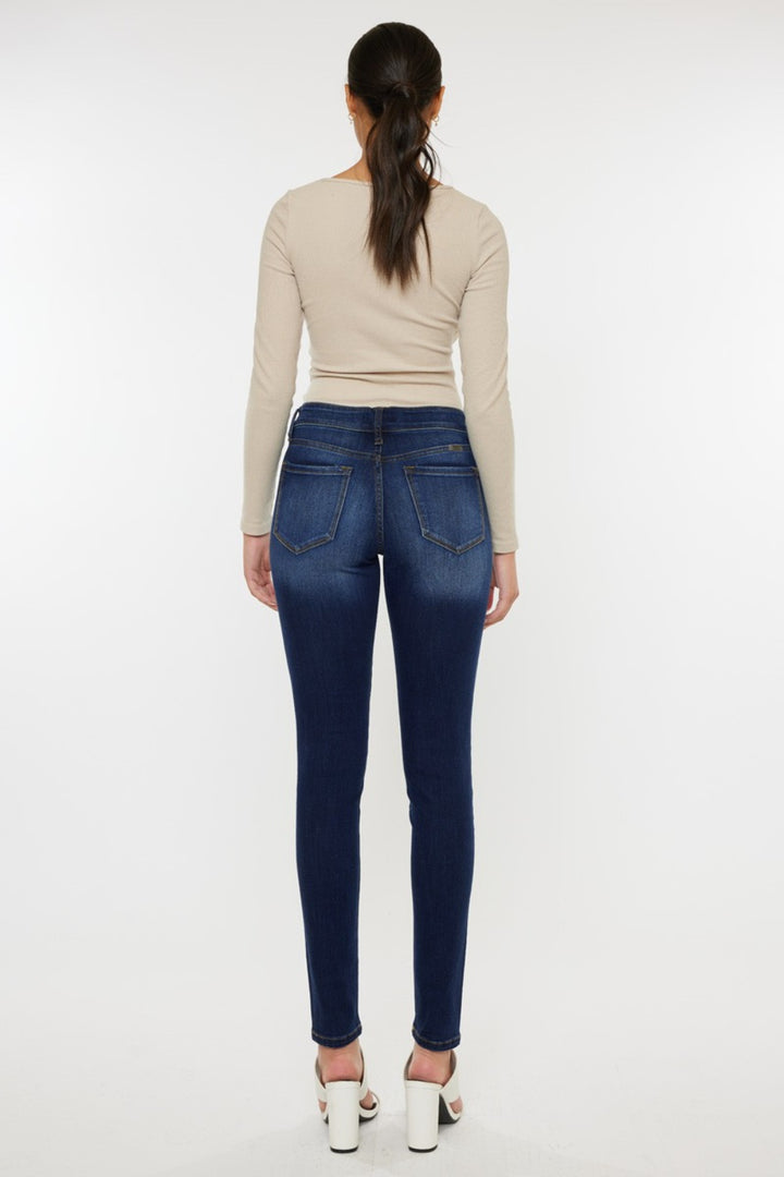 Madison Mid Rise Gradient Skinny Jeans Kancan