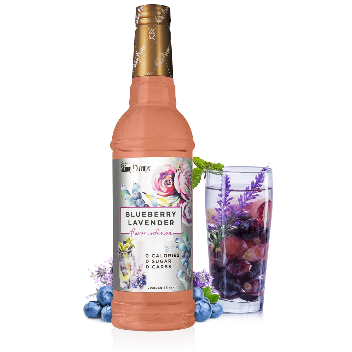 Blueberry Lavender Flavor Infusion Syrup Skinny Mixes