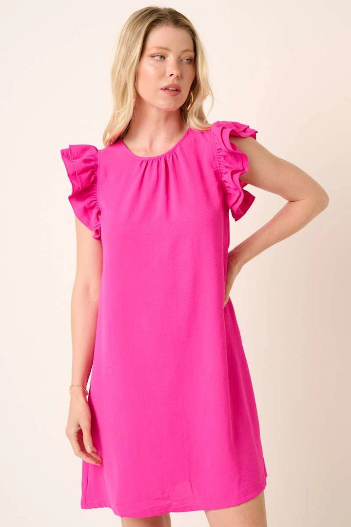 The Pink Petal Ruffle Dress