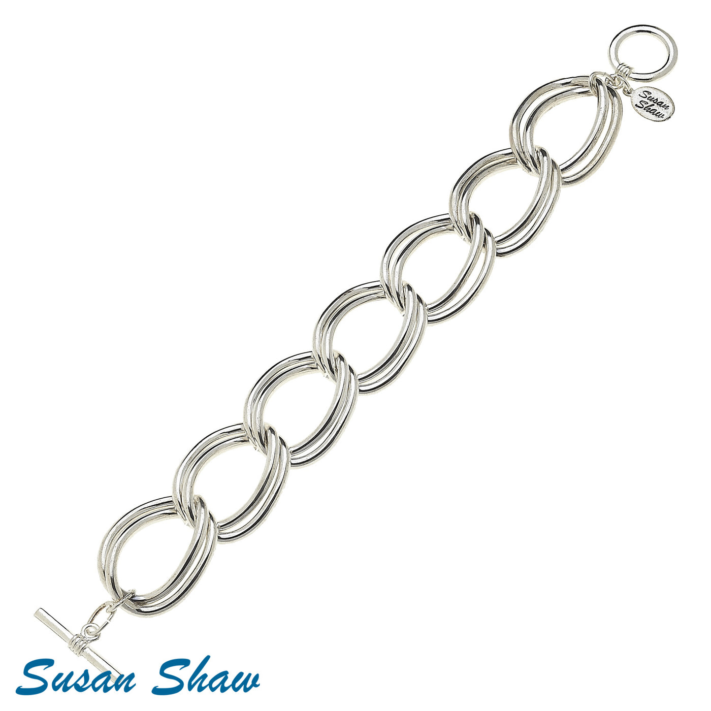 Smooth Silver Chain Bracelet - Susan Shaw