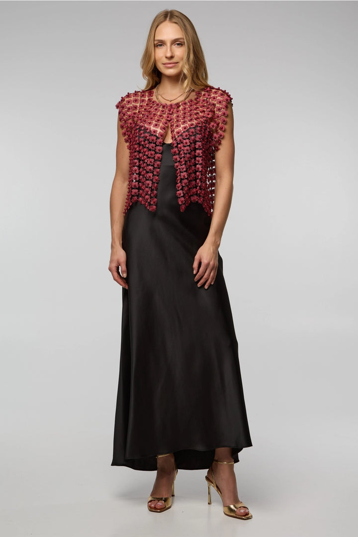 Floral Shell Pearl Capelet - SACCHI