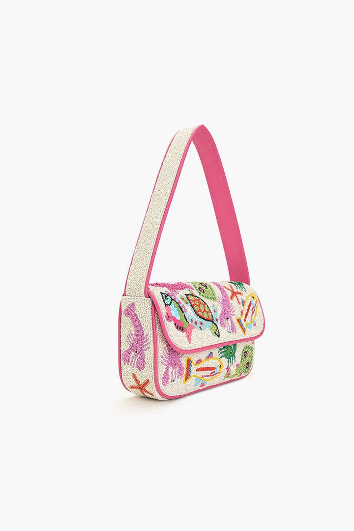 Underwater Tales Beaded Shoulder Bag - America & Beyond