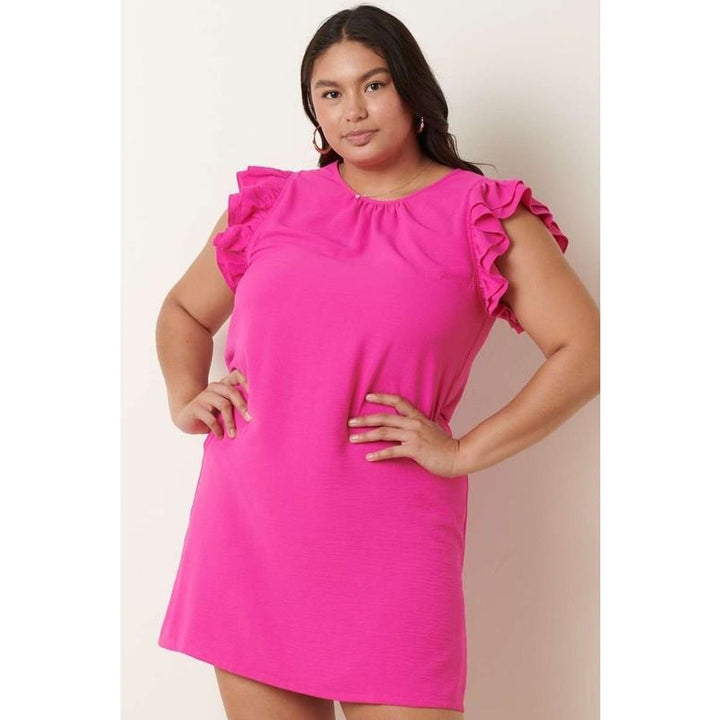 The Pink Petal Ruffle Dress