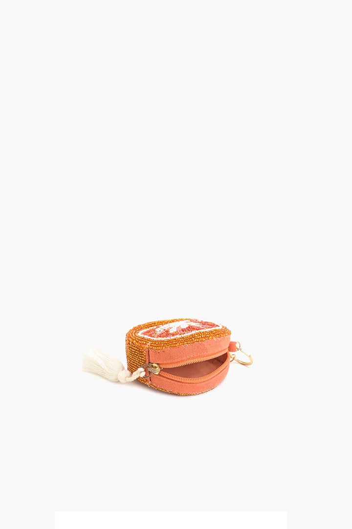 Citrus Bloom Beaded Coin Pouch - America & Beyond