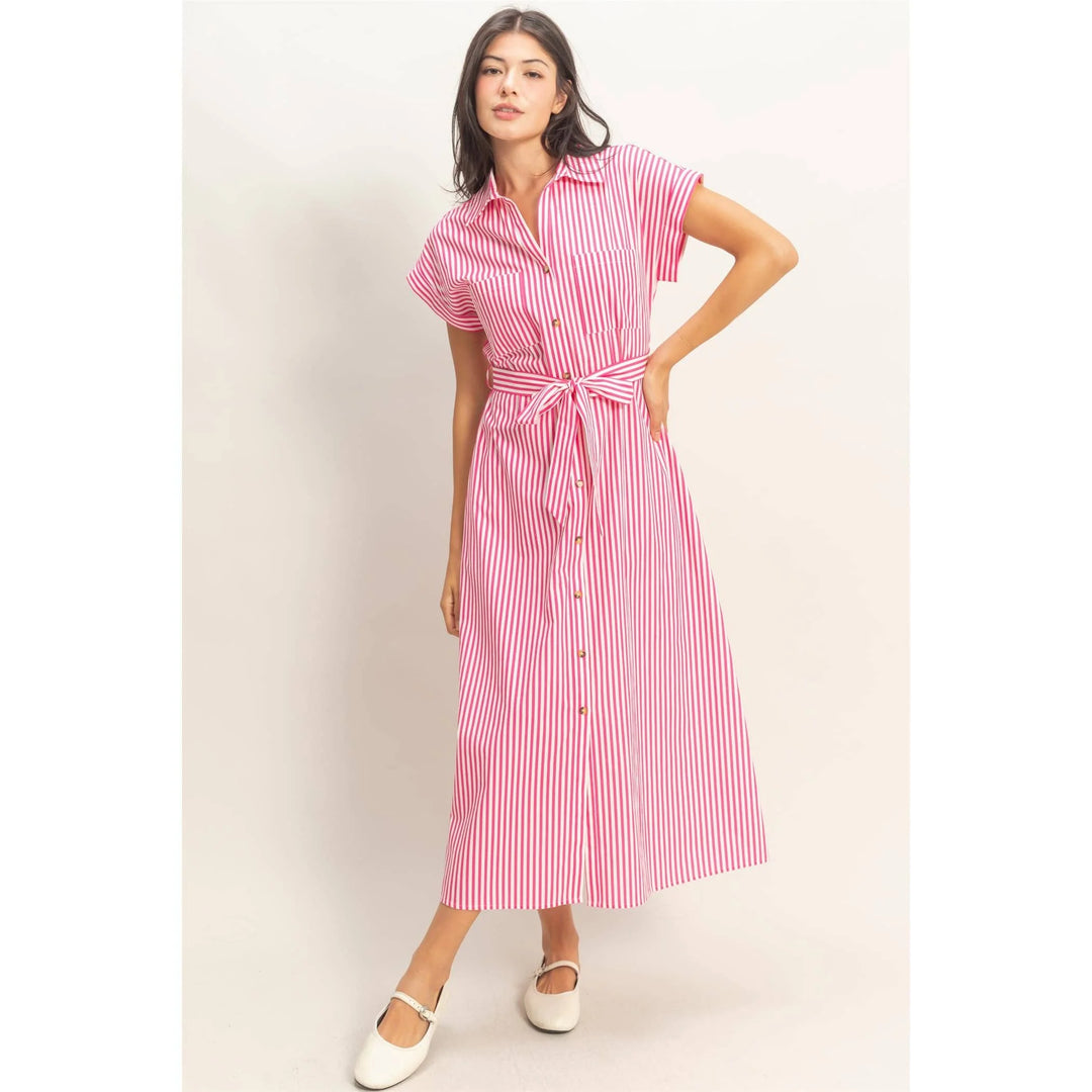 The Palm Society Shirt Dress