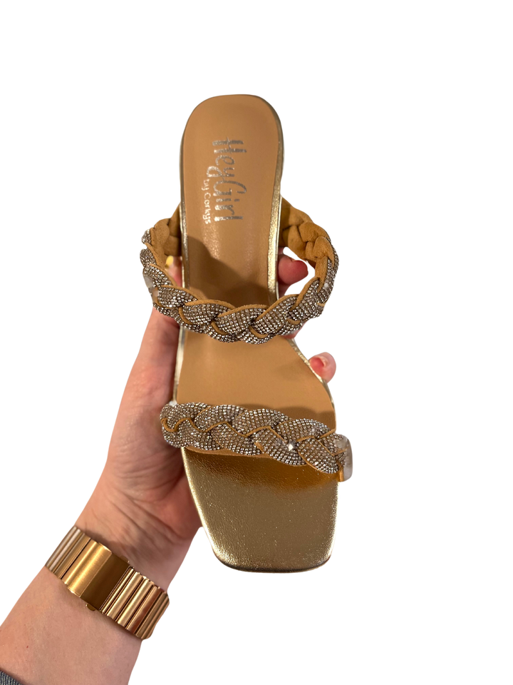 French Kiss Heeled Sandal - Gold - Corky's