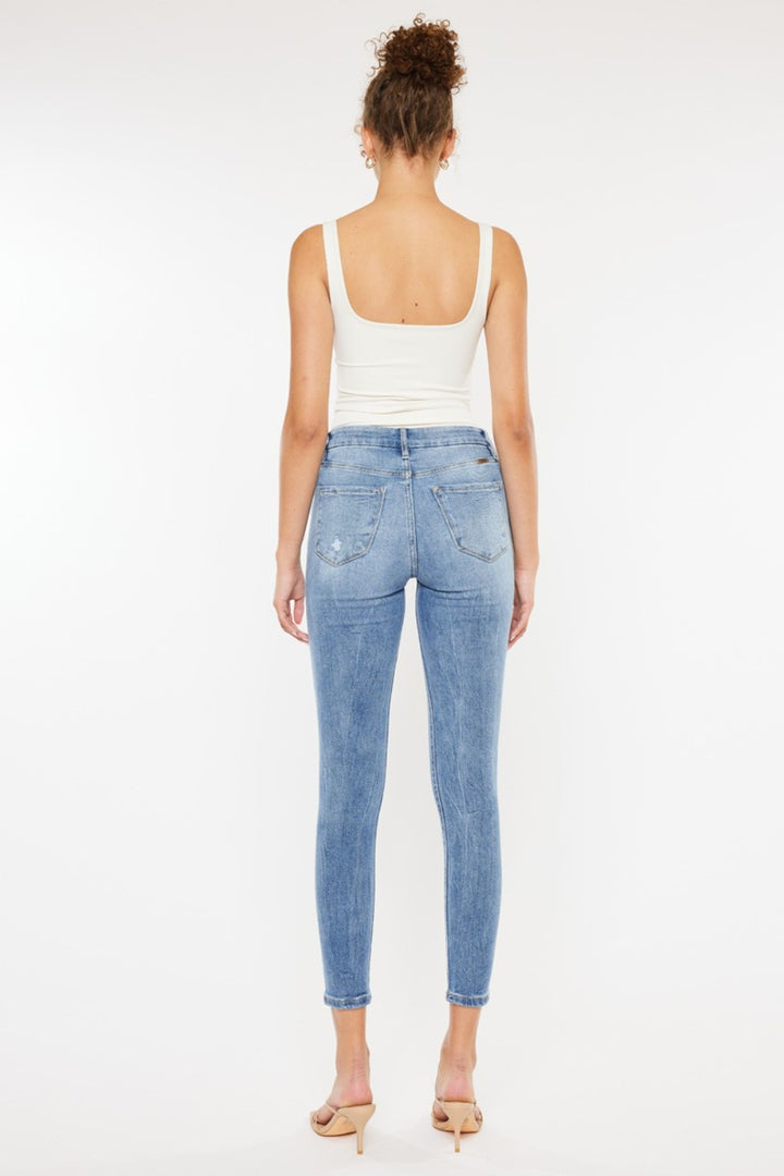 Ellison High Waist Cat's Whiskers Skinny Jeans Kancan