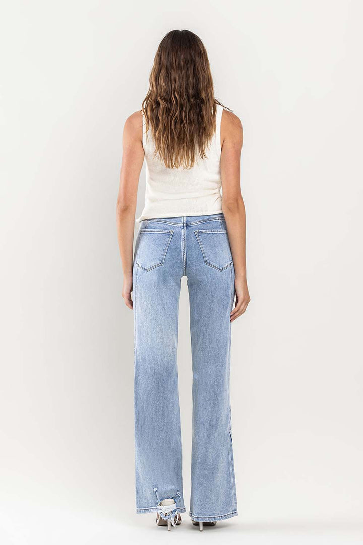 Olivia Ultra High Rise Wide Leg Jean - Vervet by Flying Monkey