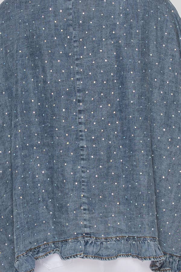 The Starlight Ruffle Denim Kimono