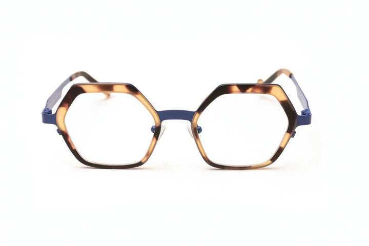 COLLINS Matte Tortoise/Navy Blue Luxury Reading Glasses - eyejets
