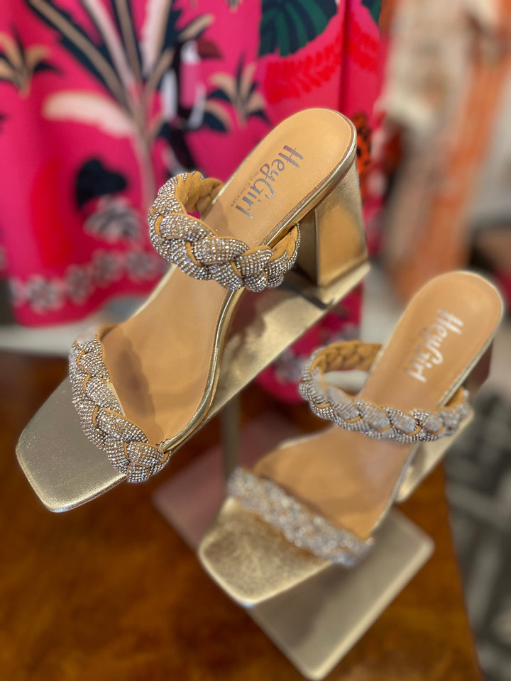 French Kiss Heeled Sandal - Gold - Corky's