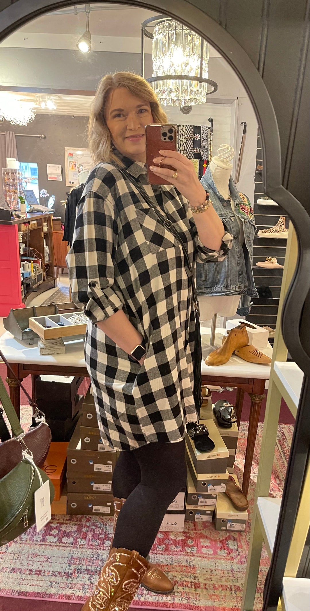 Rubie Buffalo Check Long Shacket - Dress