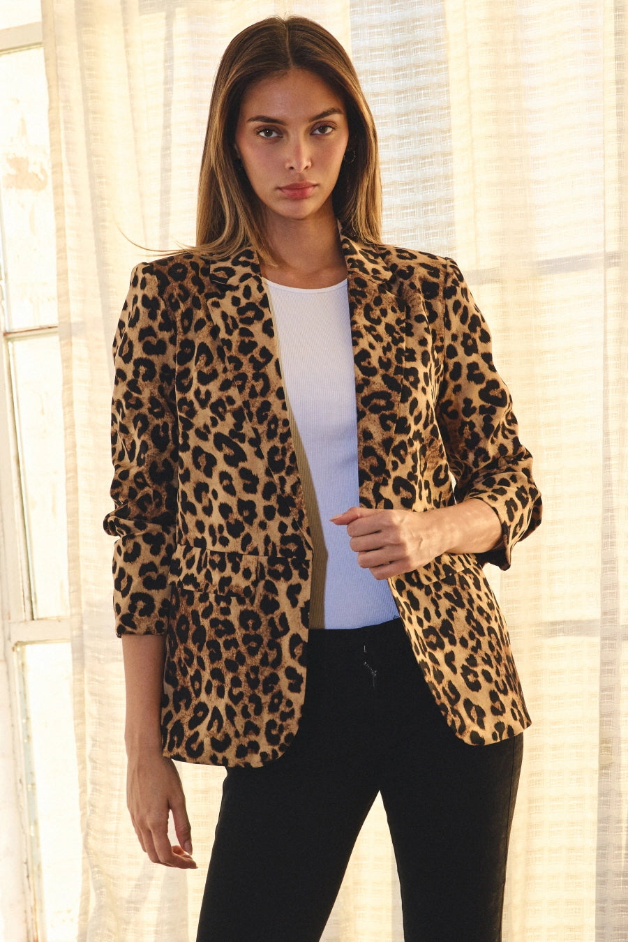 The Uptown Leopard Blazer