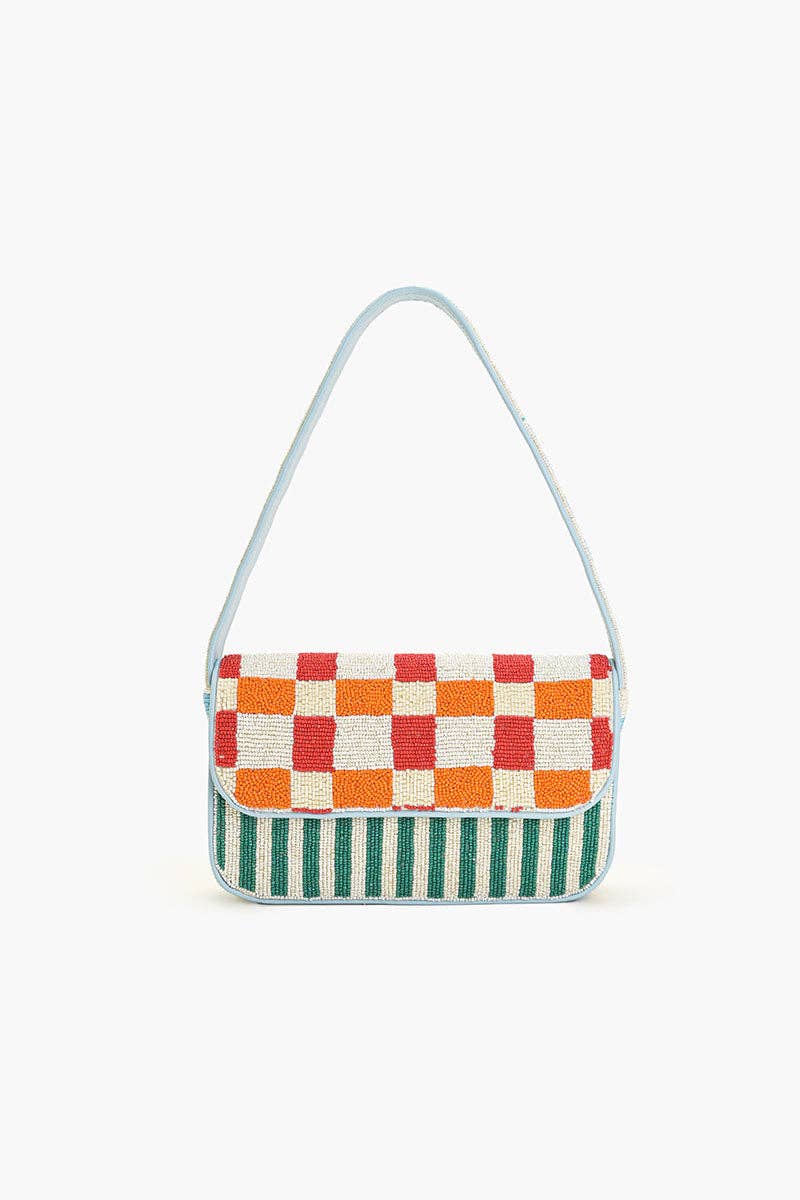 Sunset Check Shoulder Bag - America & Beyond