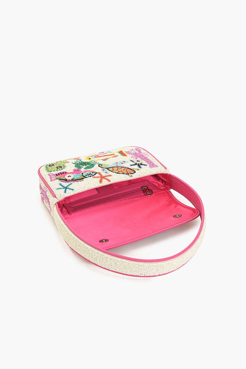 Underwater Tales Beaded Shoulder Bag - America & Beyond