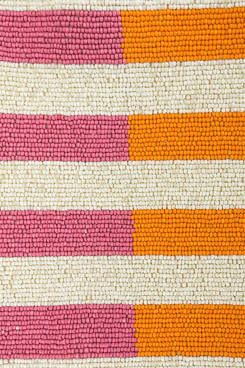 Candy Stripes Embellished Shoulder Bag - America & Beyond