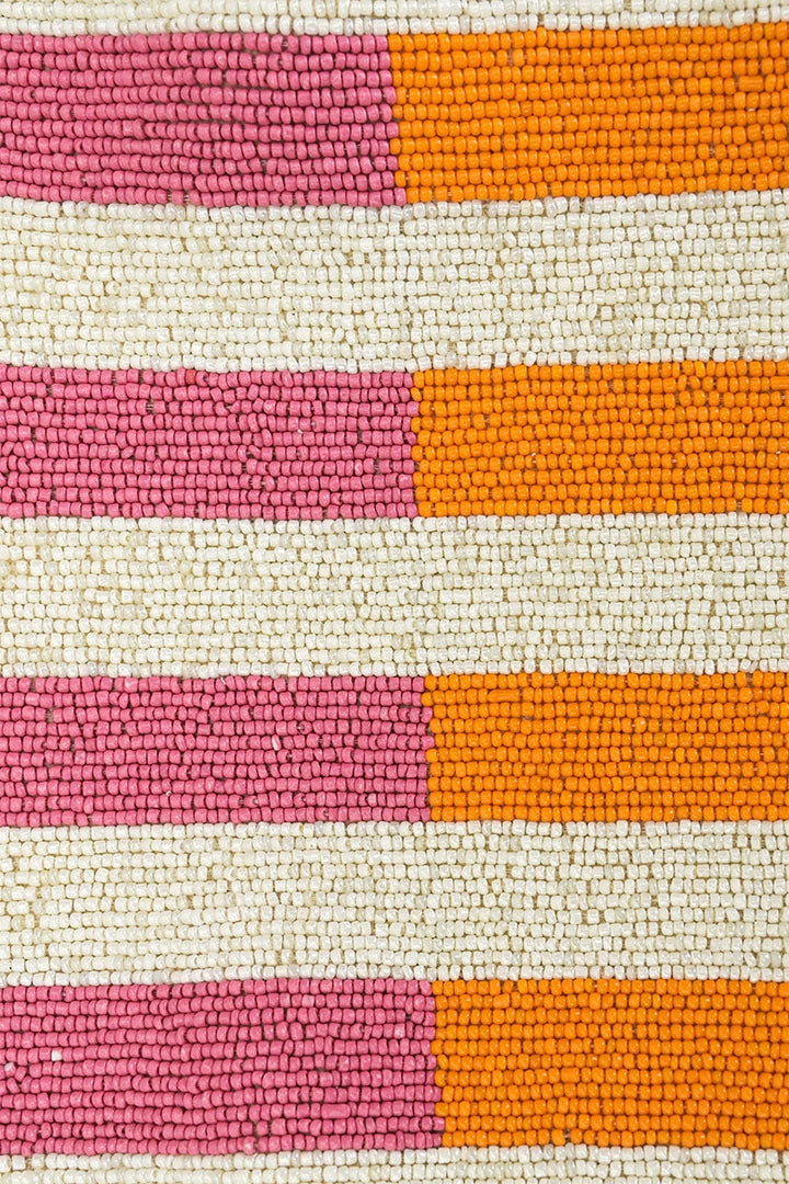 Candy Stripes Embellished Shoulder Bag - America & Beyond