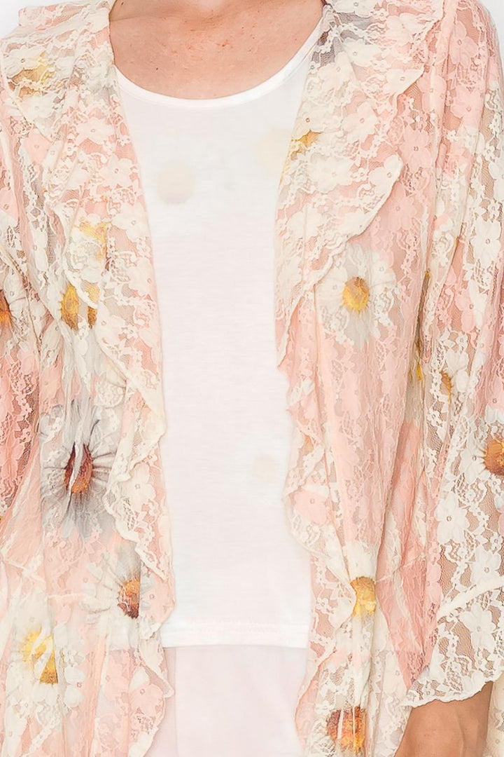 Blush & Bloom Lace Cardigan