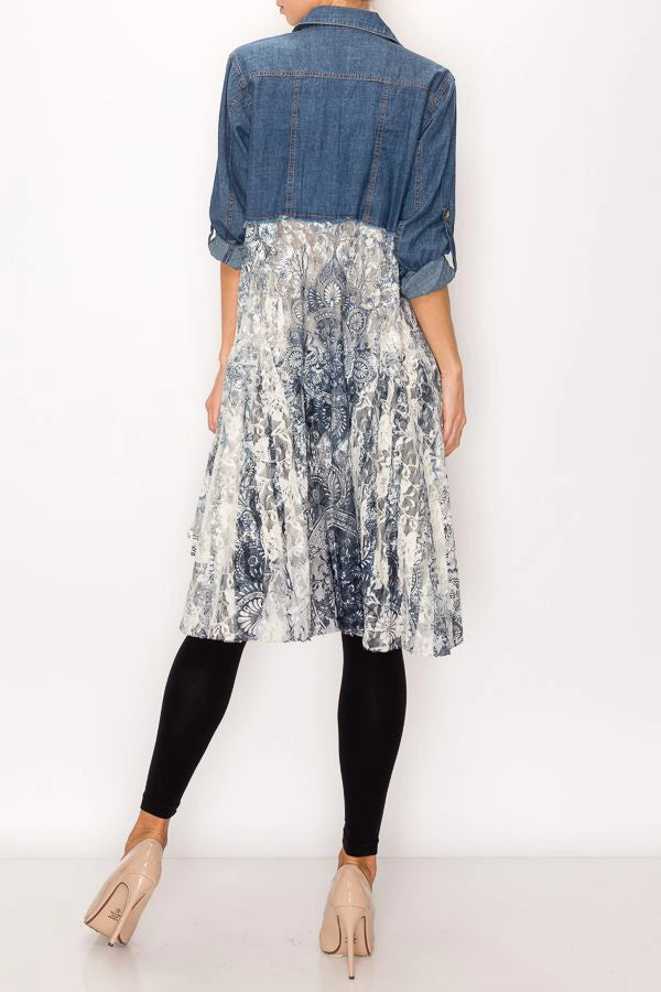 Lace & Denim Harmony Jacket
