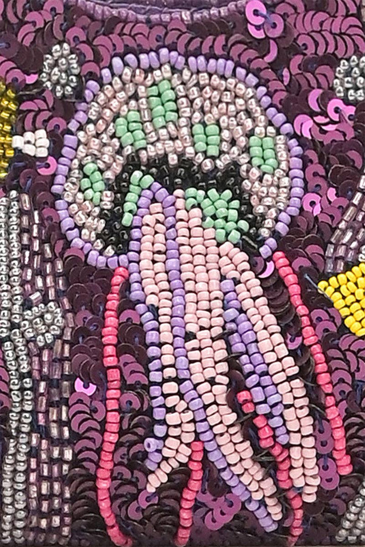 Jelly Fish Beaded Handheld Clutch - America & Beyond