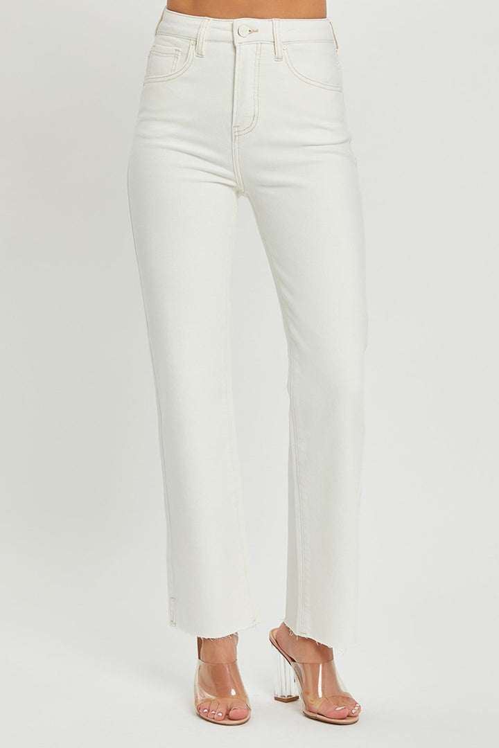 RISEN High Rise Tummy Control Straight Jeans