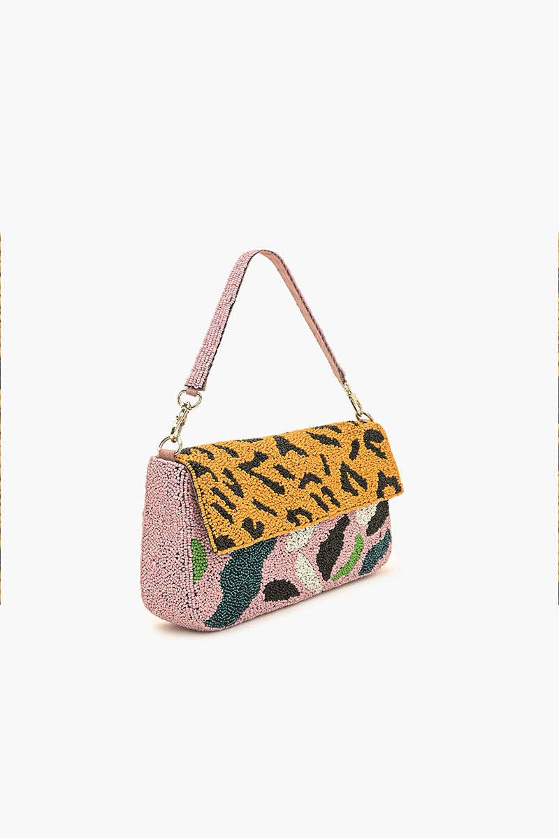 Mixed Animal Beaded Shoulder Bag - America & Beyond