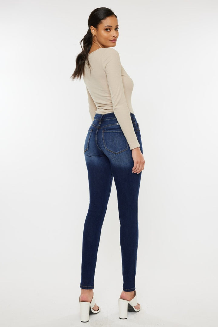 Madison Mid Rise Gradient Skinny Jeans Kancan