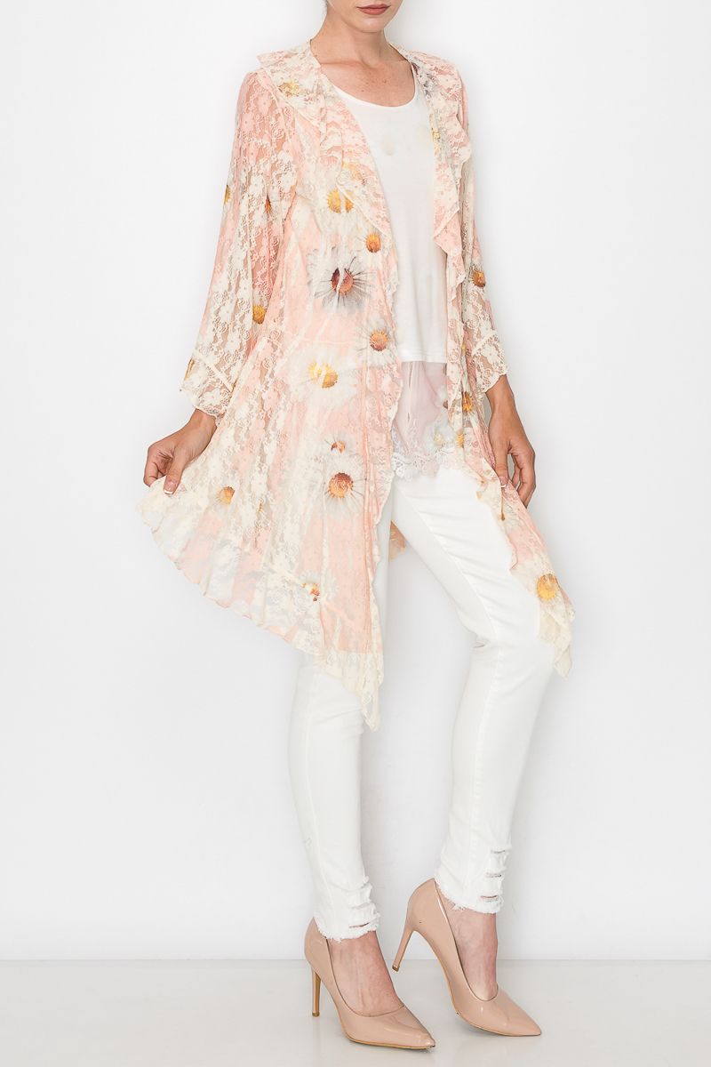 Blush & Bloom Lace Cardigan