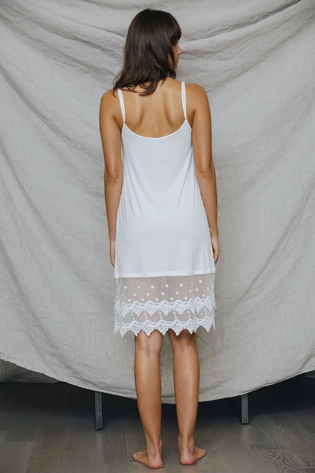 Lace Slip Dress Extender in Ivory