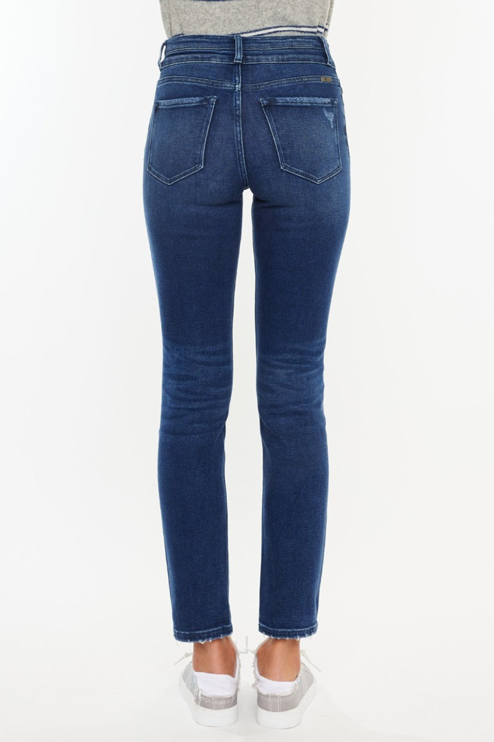 Jasmine High Rise Slim Straight Jeans Kancan