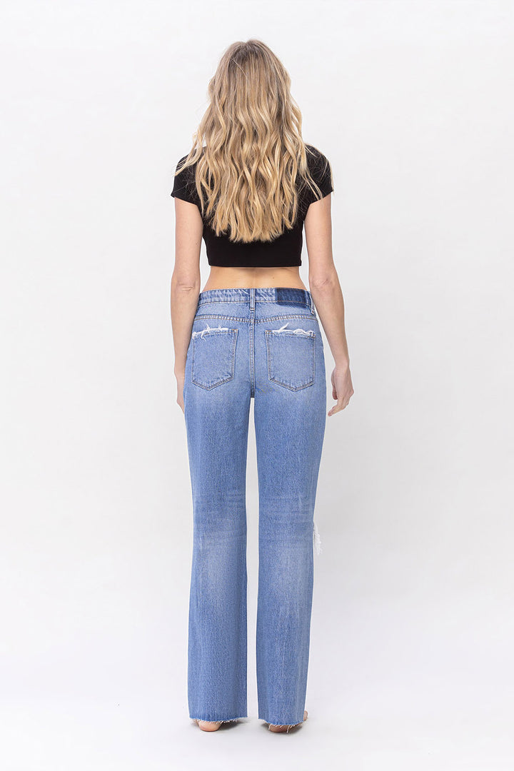 Deana 90's Vintage High Rise Loose Fit Jean T5948 - VERVET by FLYING MONKEY