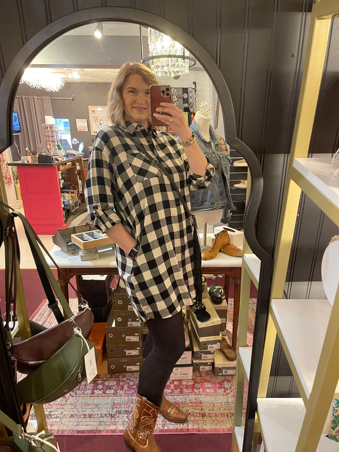 Rubie Buffalo Check Long Shacket - Dress