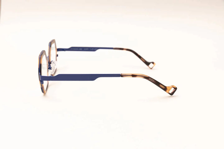 COLLINS Matte Tortoise/Navy Blue Luxury Reading Glasses - eyejets